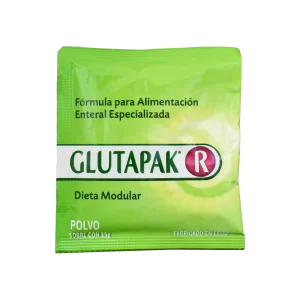 Vista frontal de un sobre de Glutapak R.
