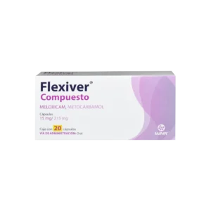 Vista frontal de una caja de flexiver compuesto.