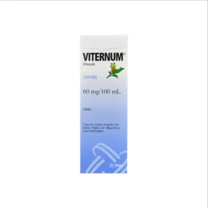 Vista frontal de una caja de Viternum 60mg/ml.