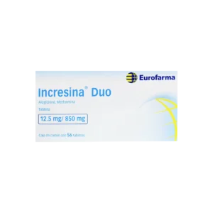 Vista frontal de una caja de Incresina Duo.