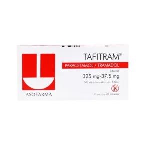 Vista frontal de una caja de Tafitram.