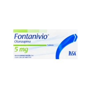 Vista frontal de una caja de Fontanivio 5mg.